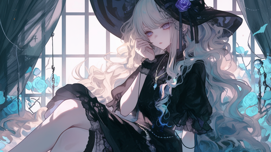 黒い魔女の背景素材